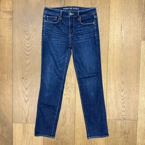 American Eagle Outfitters Women's Dark Blue Skinny Jeans